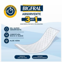 Alternative view of Absorvente Bigfral  unissex 20 unidades