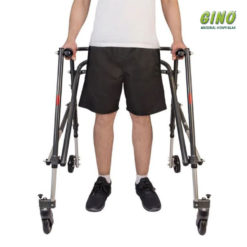 Andador Posterior de Alumínio com 4 Rodas