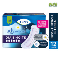 Absorvente Tena Lady Discreet Dia e Noite 12 Unidades
