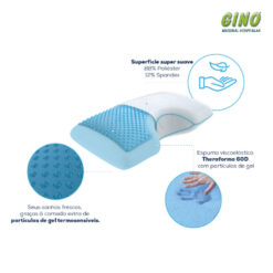 Travesseiro para dormir de lado Theraside Gel