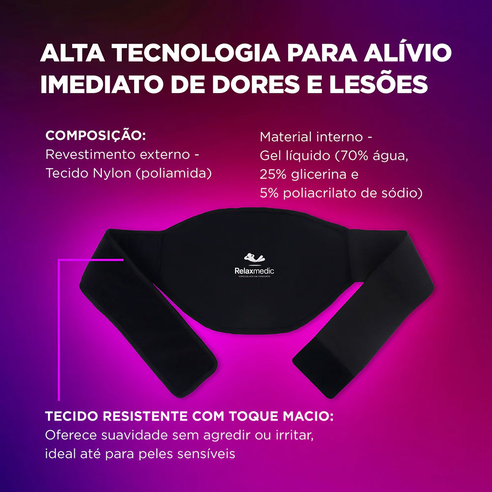 Bolsa Térmica Gel Costa Preta